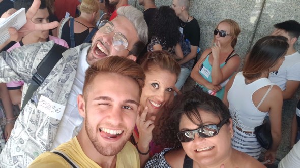 Raúl Sola y otros aspirantes al casting de GH 18